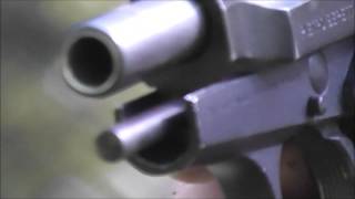 Beretta 84f .380acp Close Up Shooting