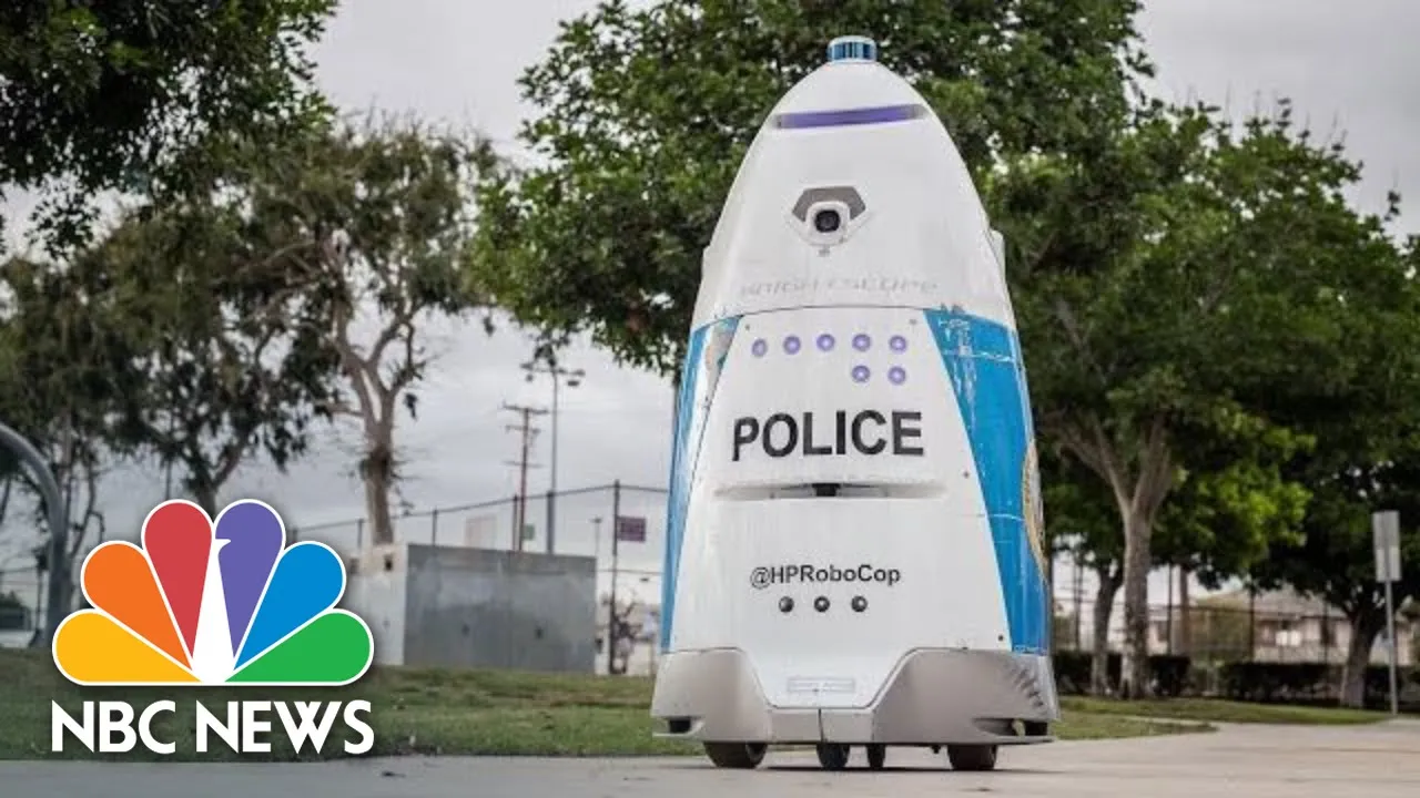 Huntington Park Police Unveil A 400-Pound Robot Cop | NBC News