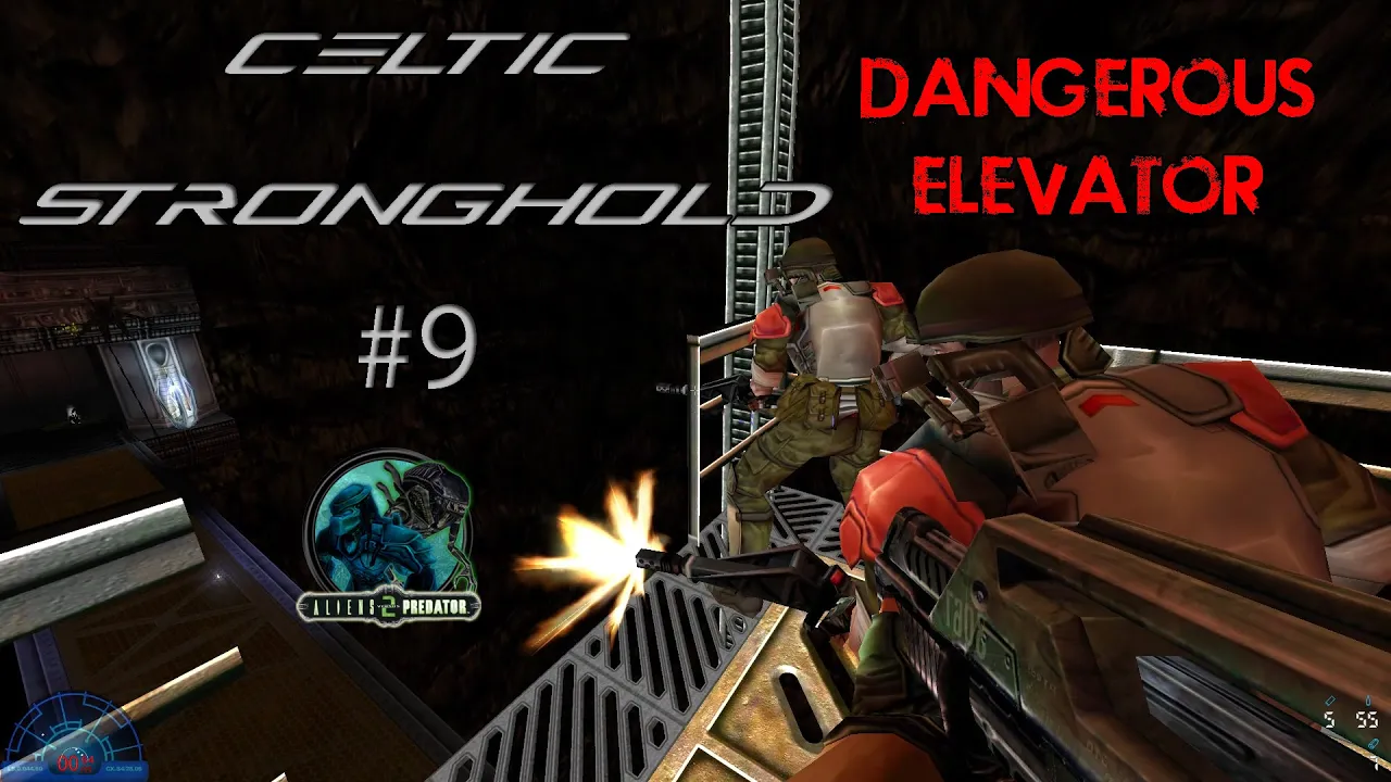 Aliens vs. Predator 2 - CELTIC STRONGHOLD #9 - DANGEROUS ELEVATOR | AVPUNKNOWN