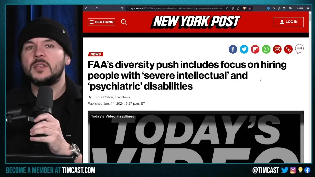 FAA Hires MENTALLY DISABLED People, Wokeness Will Cause PLANE CRASH As Airlines BRAG About Diversity