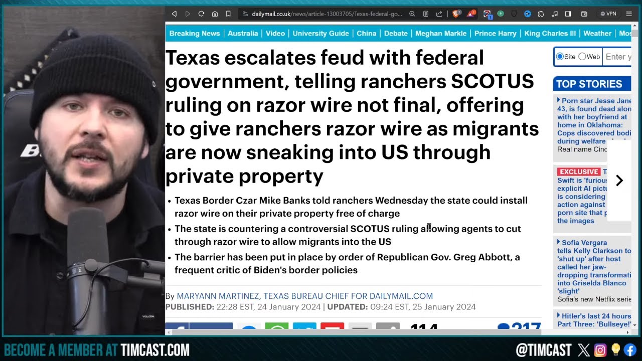 Texas Calls on Private Citizens To Defend Border, Offers Razor Wire FREE To STOP Biden Smugglers