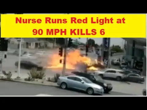 Woman Nurse Runs Red-light At 90 MPH - Killing 6 People - She 13 Prior Accidents Some With Injuries