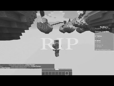 Minecraft character jumps to his death