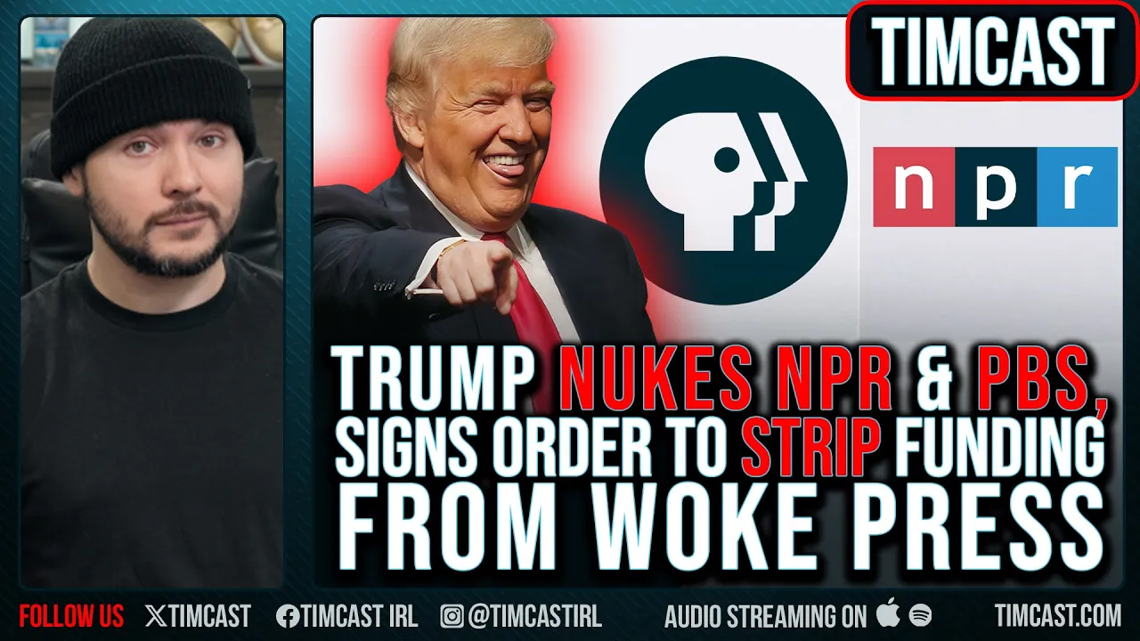 Trump Just NUKED NPR & PBS, Signs Order To CUT Funding To Woke Press