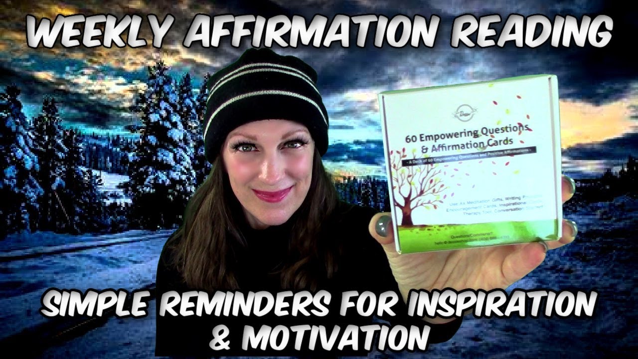 Affirmation Card😄☀️🕊💚🌈🌸 Weekly Reading l Simple Reminders For Inspiration & Motivation