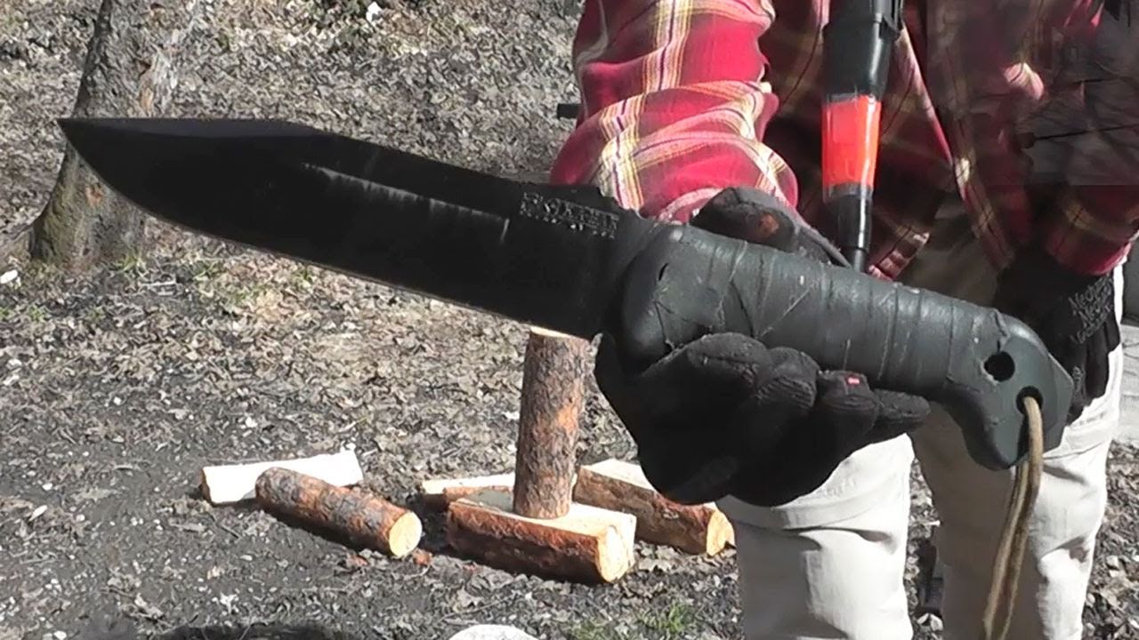 Ka-Bar BK-7 Wood Processing Test