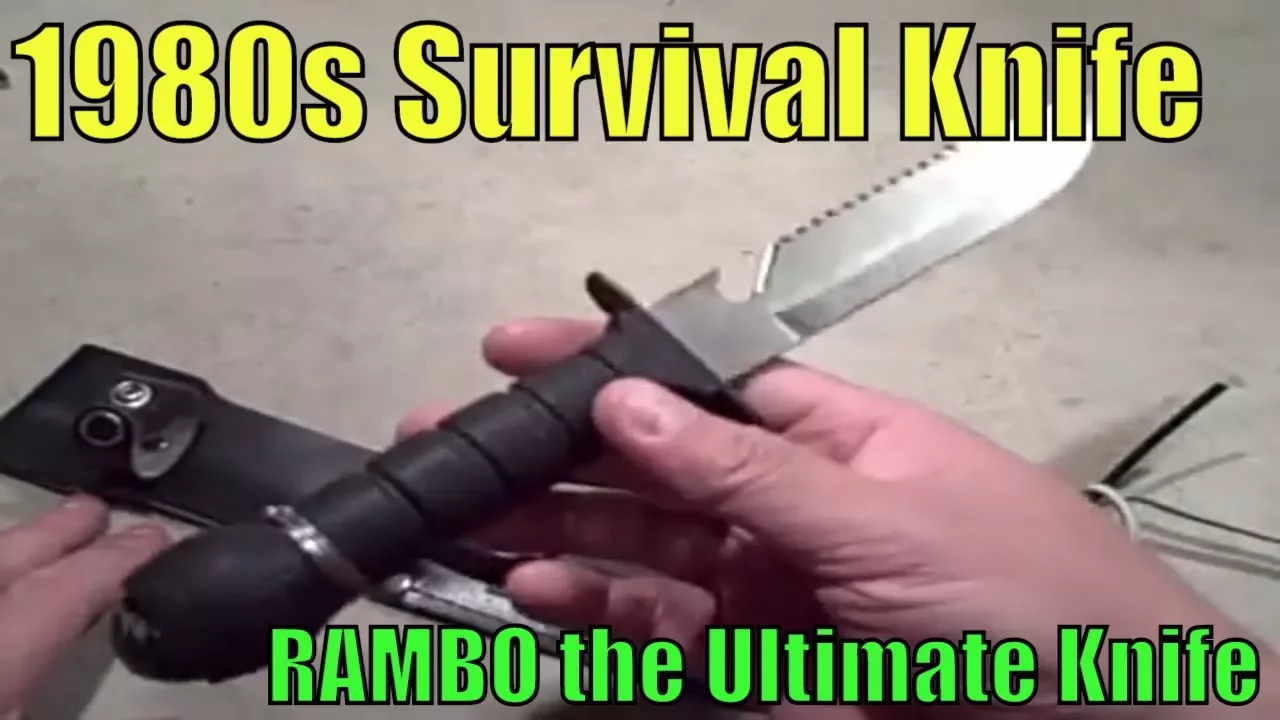 Cheap 1980s Survival Knife - Rambo knife the ultimate survival hunting military knife