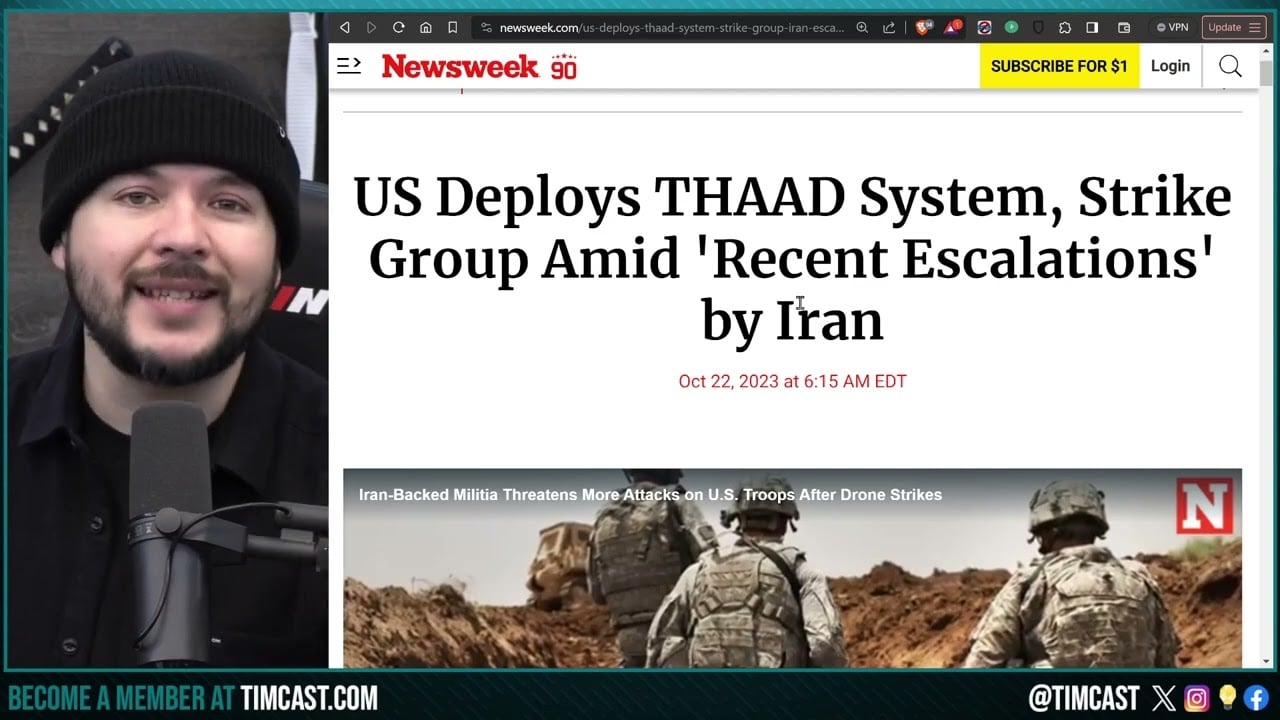 US Prepares For WAR WITH IRAN, WW3, Deploys THAAD Missile System, Surges 19k Troops To Israel & Gaza