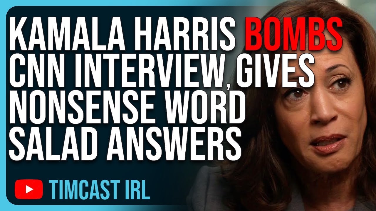 Kamala Harris BOMBS CNN Interview, Gives Nonsense Word Salad Answers, Media DEFENDS It