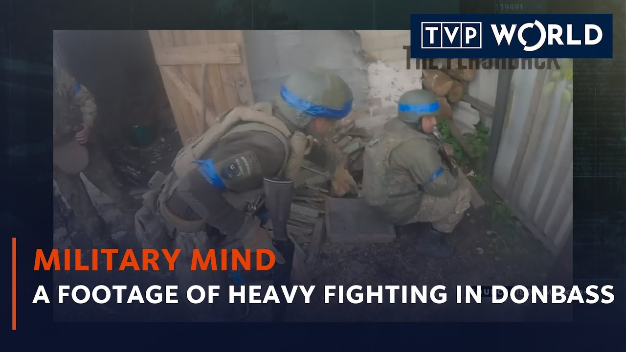 A footage of heavy fighting in Donbass | Military Mind | TVP World