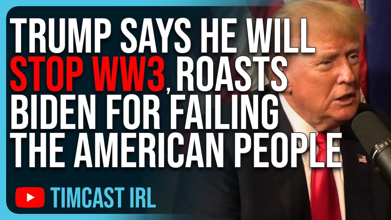 Trump Says He Will STOP WW3, Roasts Biden For FAILING The American People