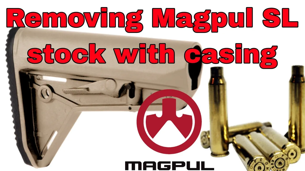 Remove Magpul SL stock with brass case @Magpul *(NO firearm shown in video)*