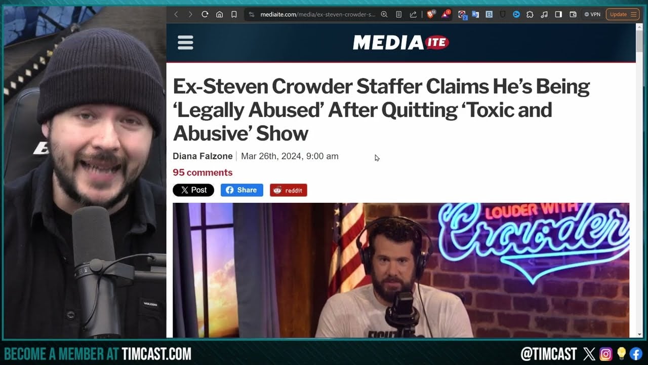 Former Steven Crowder Staff Accuses Him of LEGAL ABUSE Sparking Drama, Candace Owens Says ITS TRUE