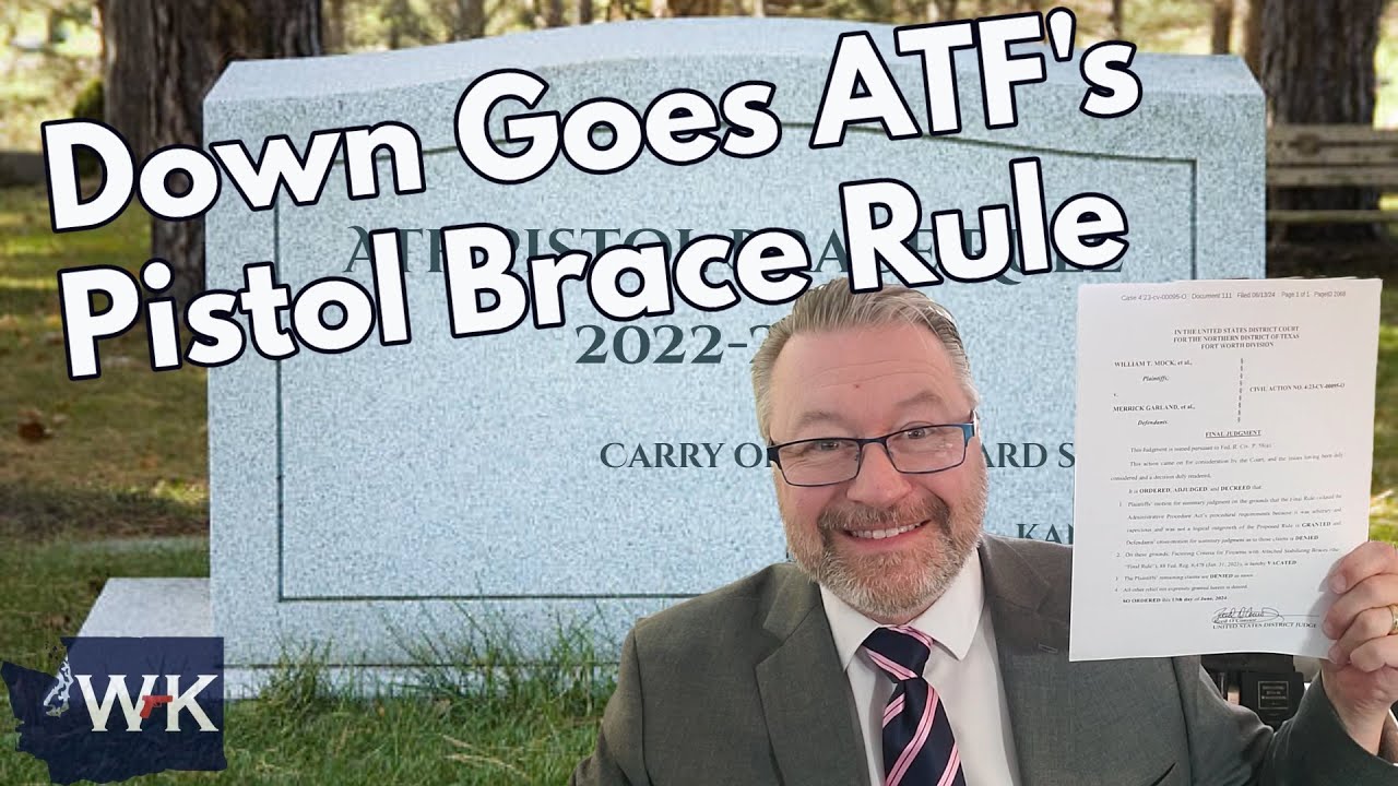 HUGE NEWS:  Down Goes ATF's Pistol Brace Rule