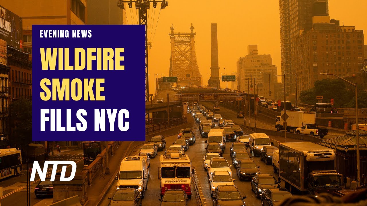NYC Skies Darken From Canadian Wildfire Smoke, Air Worst in the World; Pence Kicks Off 2024 Campaign