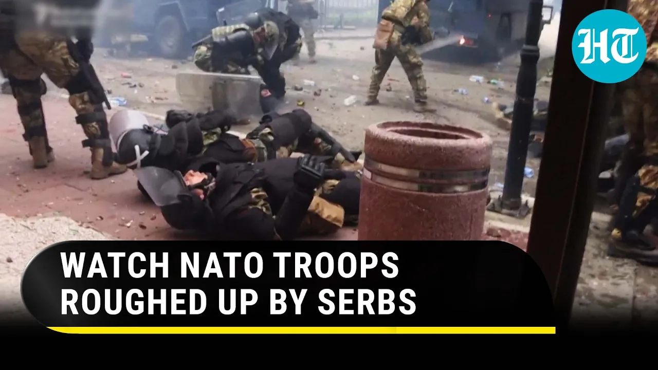 NATO troops roughed up by Serbs in Kosovo