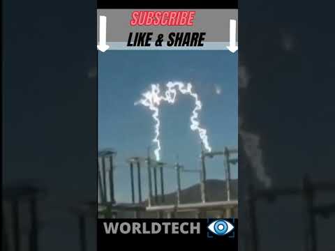 HIGH VOLTAGE ELECTRIC ARC 230 000 vOLTS - ELECTRIC FAIL, EXPLOSION, HIGH VOLTAGE, FIRE - #SHORTS