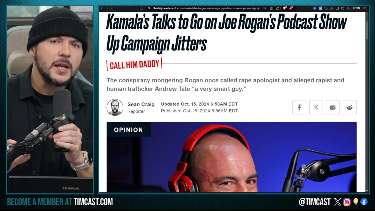 Kamala AND Trump May Join JOE ROGAN Podcast, Kamala IMPLODING And Needs Help Desperately