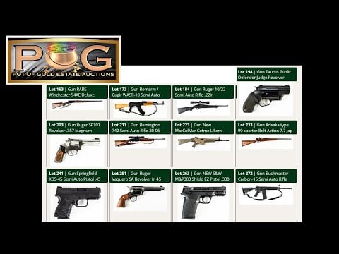 Gun Auction Preview LIVE - Pot of Gold Gun & Ammo Auction