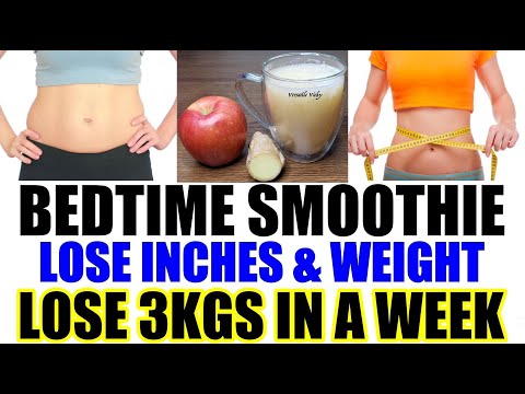Bedtime Drink For Weight Loss | Lose 3Kg In a Week | Bedtime Smoothie For Weight Loss