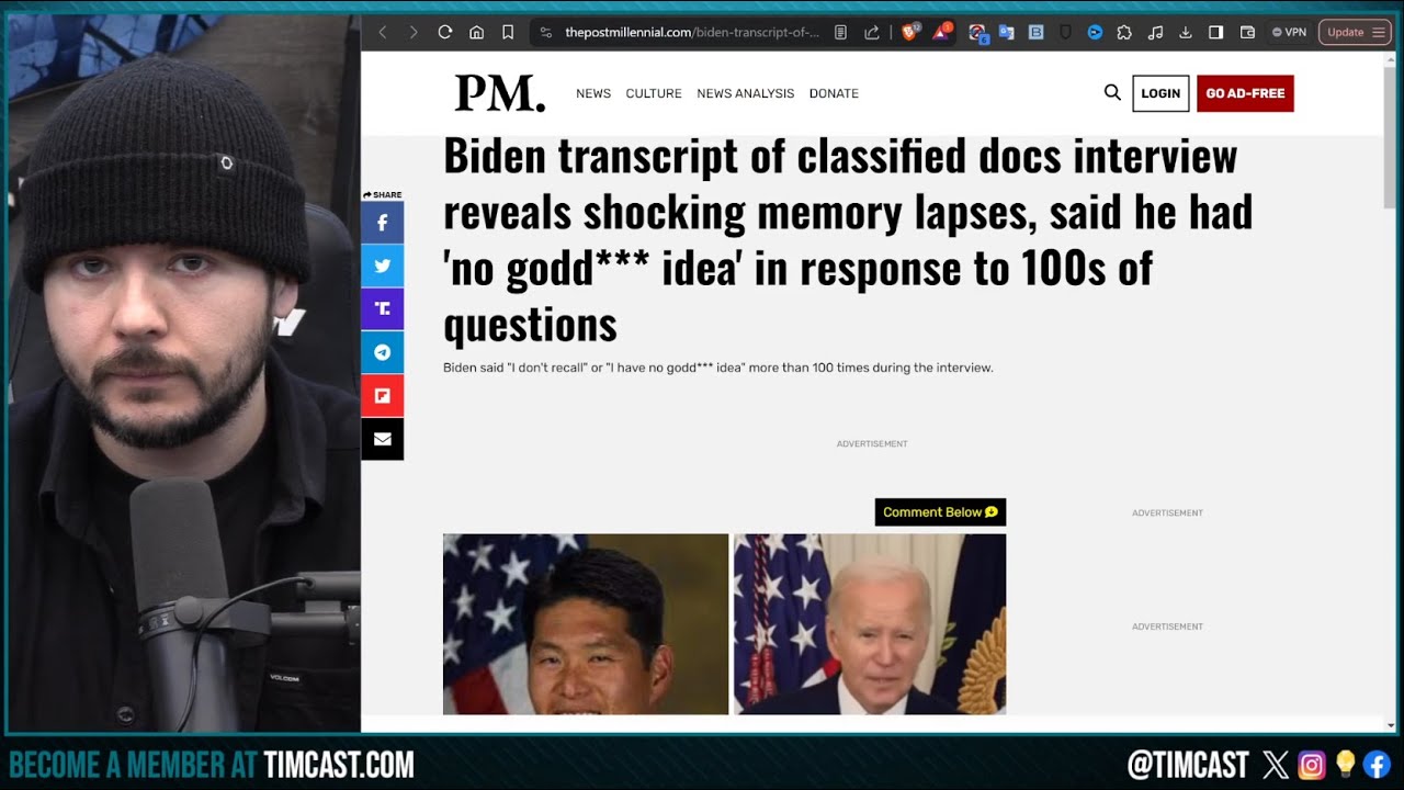 Biden CRIMES PROVEN In Robert Hur Documents Hearing, Democrats Claim GOP CONSPIRACY | Timcast News