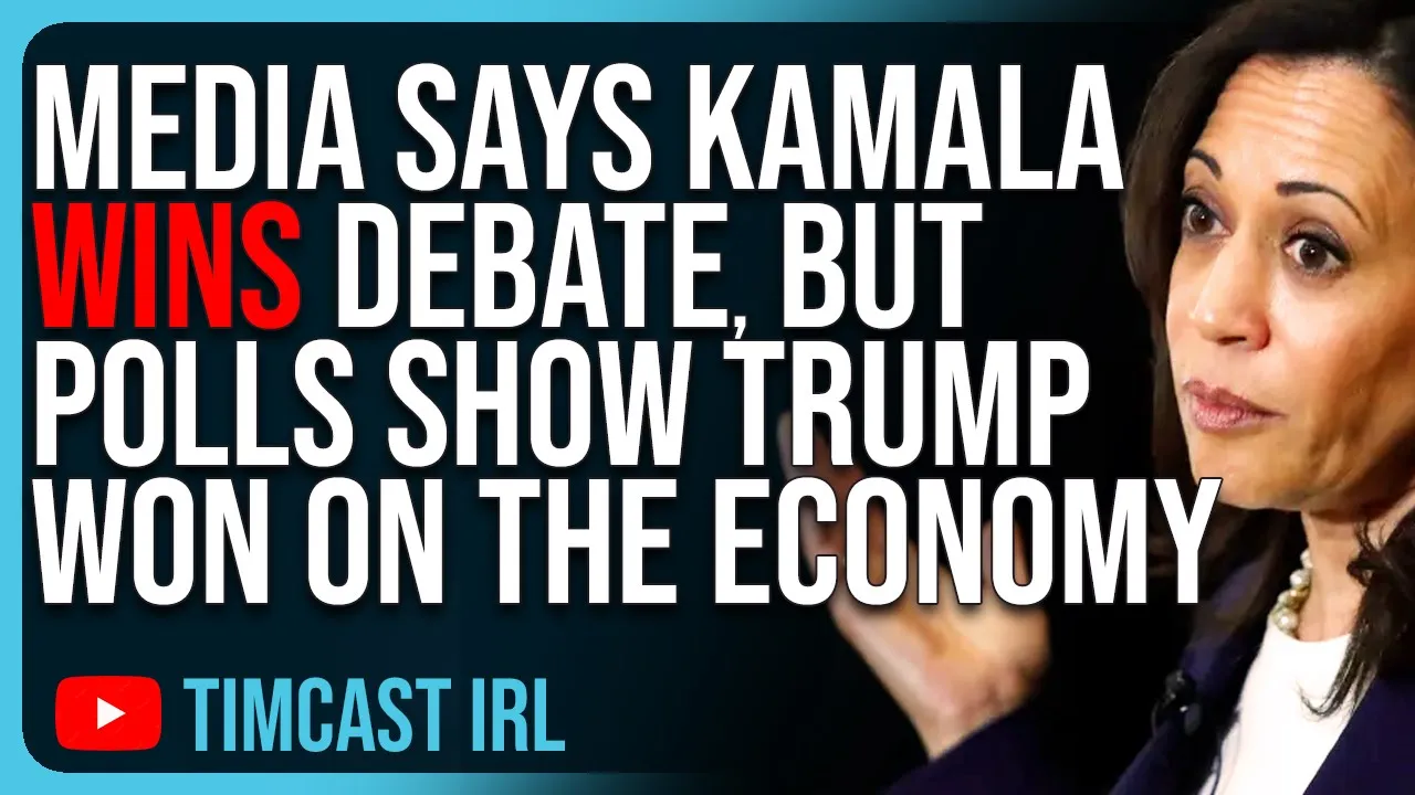 Democrat Media Says KAMALA WINS Debate, But Polls Show Trump WON On The Economy