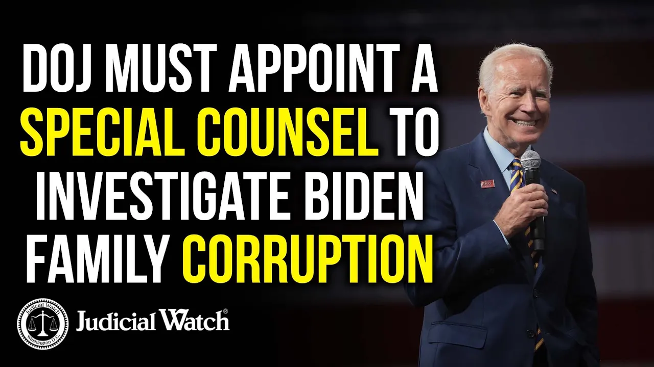 FITTON: DOJ Must Appoint a Special Counsel to Investigate Evidence of Biden Family Corruption!