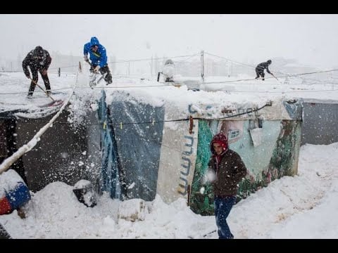 Beirut Lebanon Buried in Snow | Severe Snow Storm in Beirut Lebanon