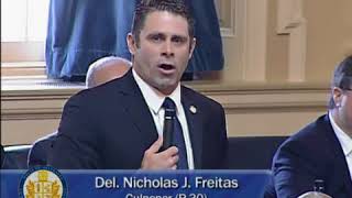 Navy seal vet delegate best pro gun speech Delegate Nick Freitas Speech on Floor of House of Delegat