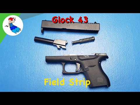GLOCK 43 and Glock 43x  // Glock field strip for cleaning and shooting