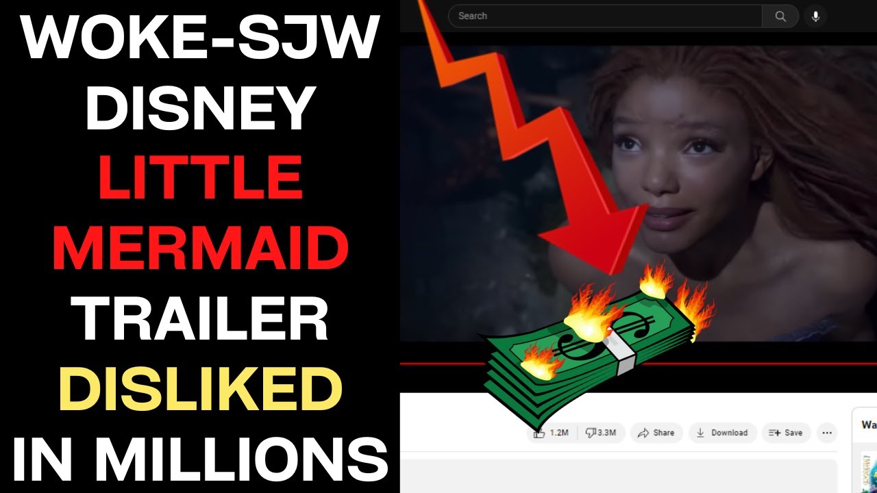 Woke-SJW Disney Live-Action 'The Little Mermaid' Trailer Disliked In The Millions