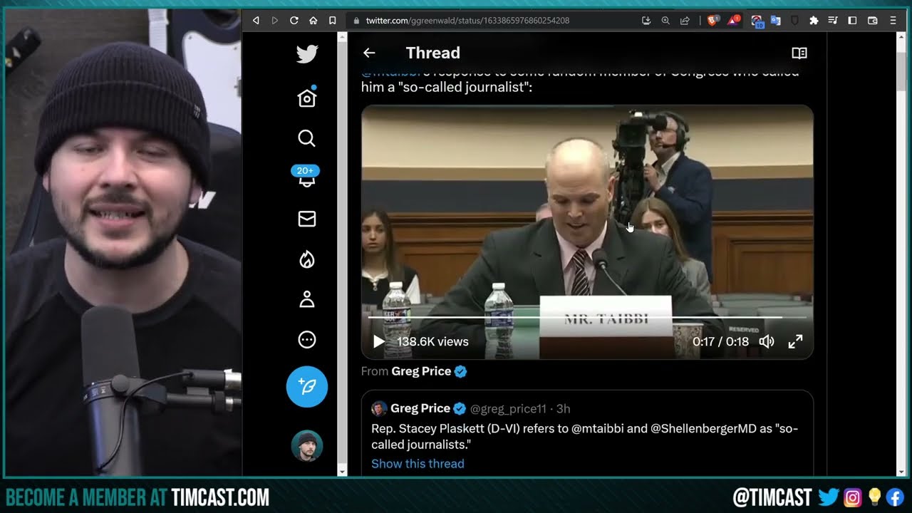 Matt Taibbi ROASTS Democrats In Censorship Hearing, Twitter Files PROVE Democrats Colluded With Tech