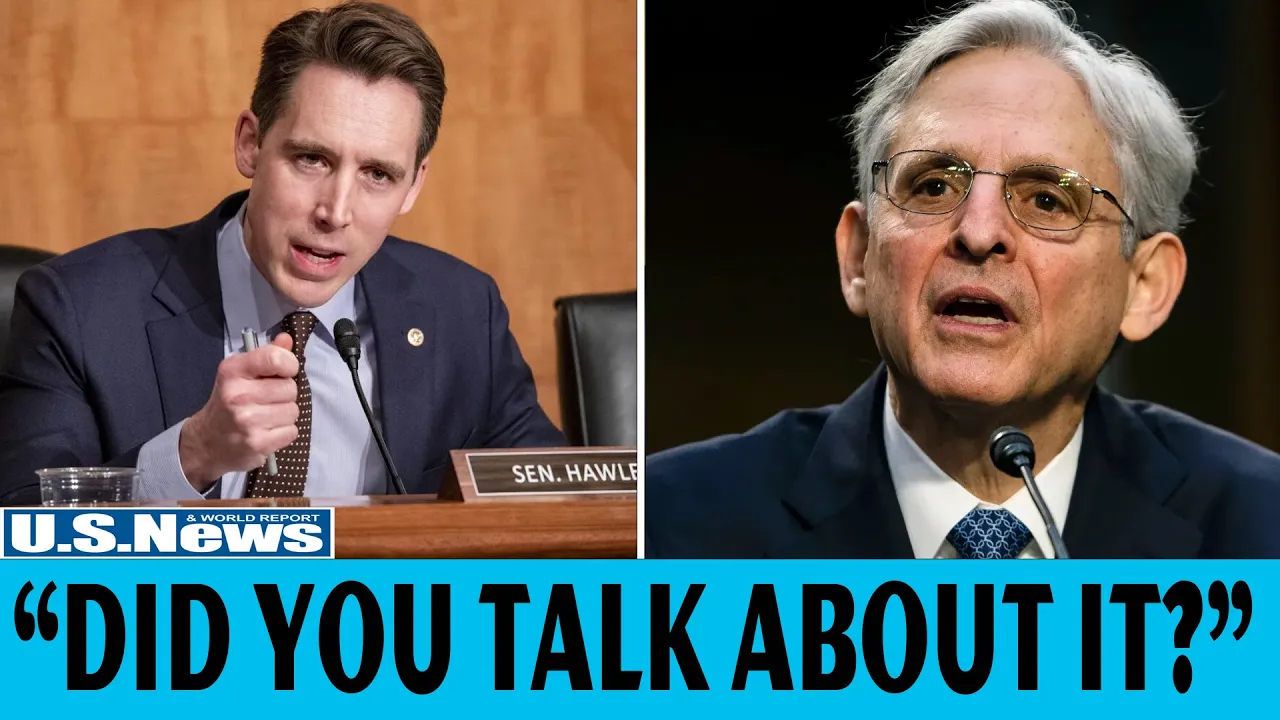 Josh Hawley Launches An ALL-OUT ASSAULT On Merrick Garland After Exposes DOJ '𝐓𝐫𝐮𝐦𝐩 𝐑  𝐀𝐢𝐝'