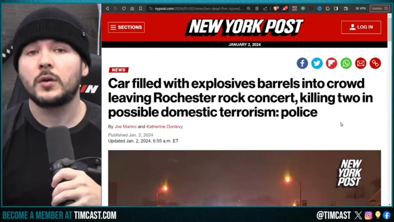 SUV Attack With EXPLOSIVES May Be TERROR ATTACK, Civil War & Black Swan Event Looming As 2024 Begins