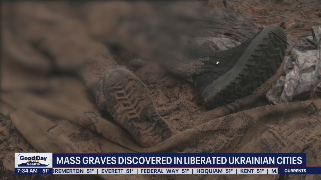 Gruesome mass gravesites discovered in liberated Ukrainian cities | FOX 13 Seattle