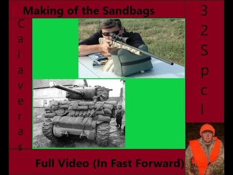 Shooting Table Sandbags Part 3 Making the Bags