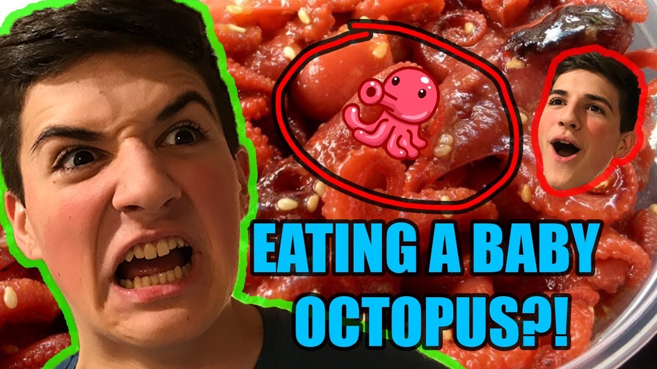 Eating a Baby Octopus!?!
