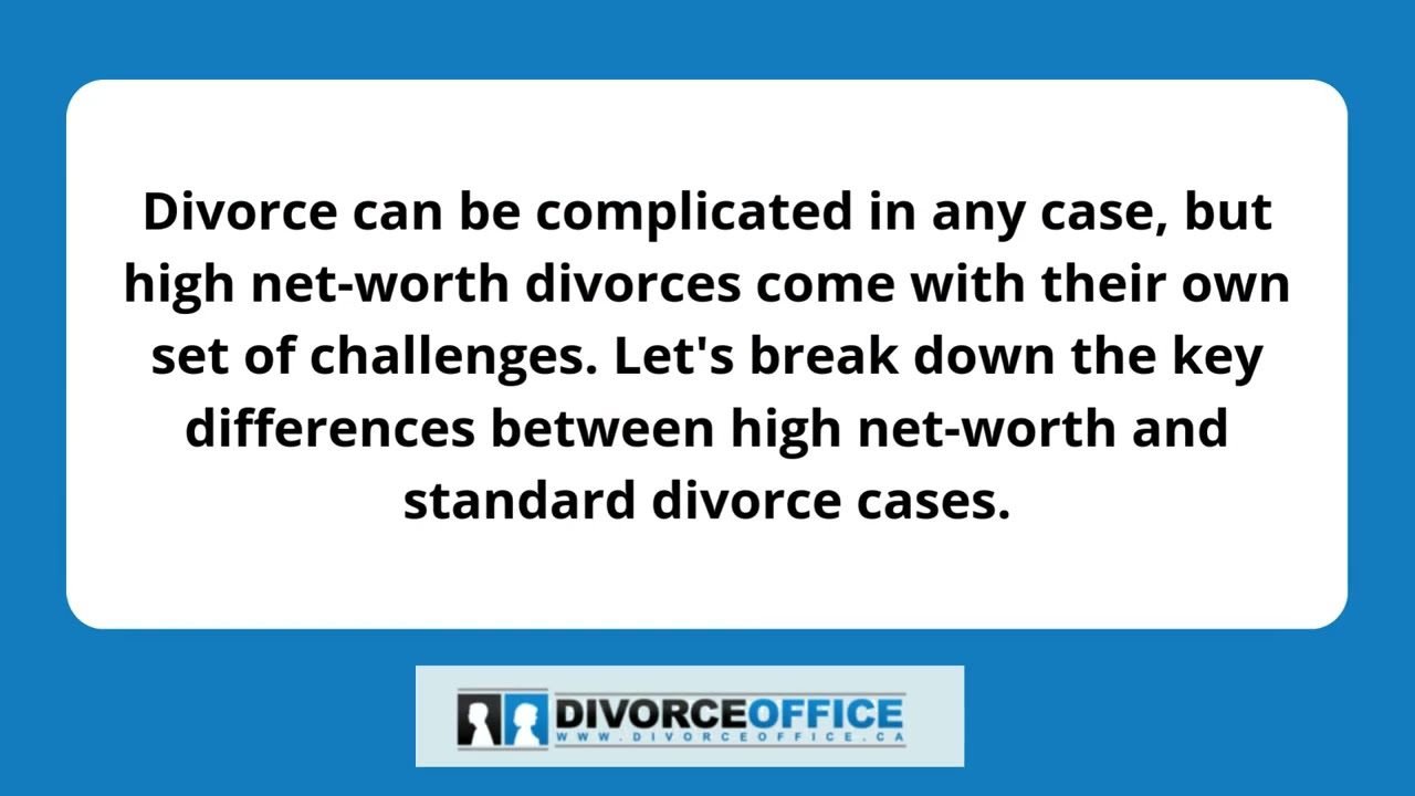 Key Differences Between High Net-Worth and Standard Divorce Cases