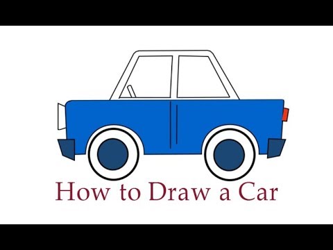 How to draw a Car, #Kids, #YouTubeKids
