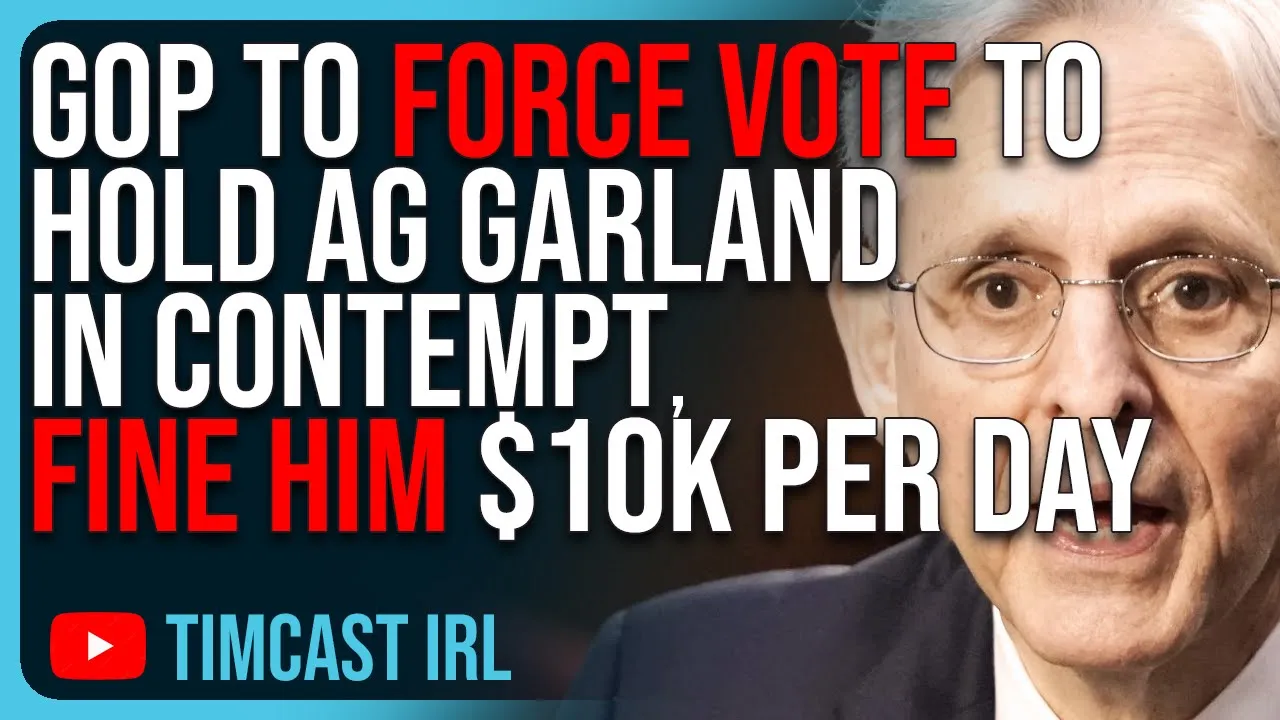GOP To FORCE VOTE To Hold Merrick Garland IN CONTEMPT, Fine Him $10k Per Day