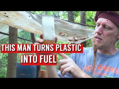 THIS SELF SUFFICIENT FAMILY MAKES THEIR OWN FUEL FROM PLASTIC!