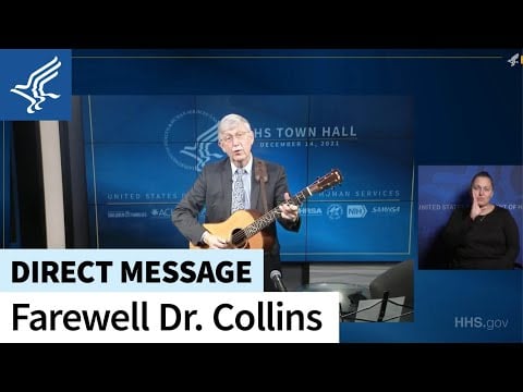 Secretary Becerra Thanks Dr. Francis Collins and a Special Song | 12-14-2021
