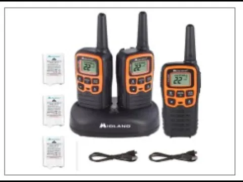 Midland XTalker Two Way Radios T51X3VP3 unboxing, overview and test.