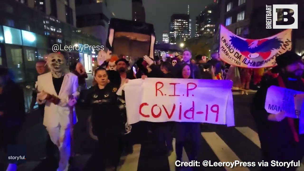 Anti-Mandate Activists Chant "F*ck Joe Biden!" at NYC Halloween Parade