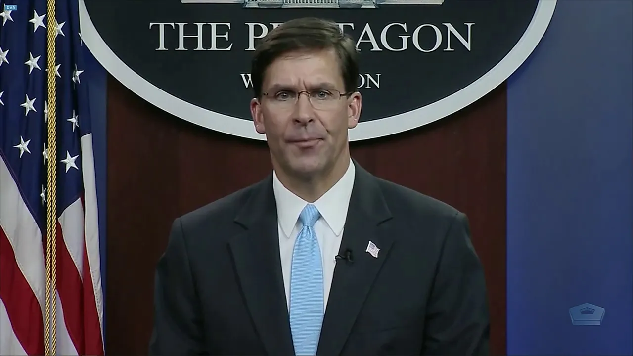 Dept. of Defense Secretary M. Esper CONFIRMS Directed Energy Weapons talks AI & 5G 9/16/2020