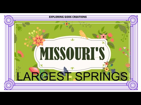 Missouris Largest Springs. Top 9 and 1 Bonus in a Missouri State Park, great family day outing!