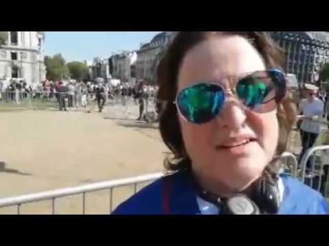AMY THE BACON LADY GIVES VIEWS ON THE ISIS THREAT TO TAN SPEAKERS CORNER