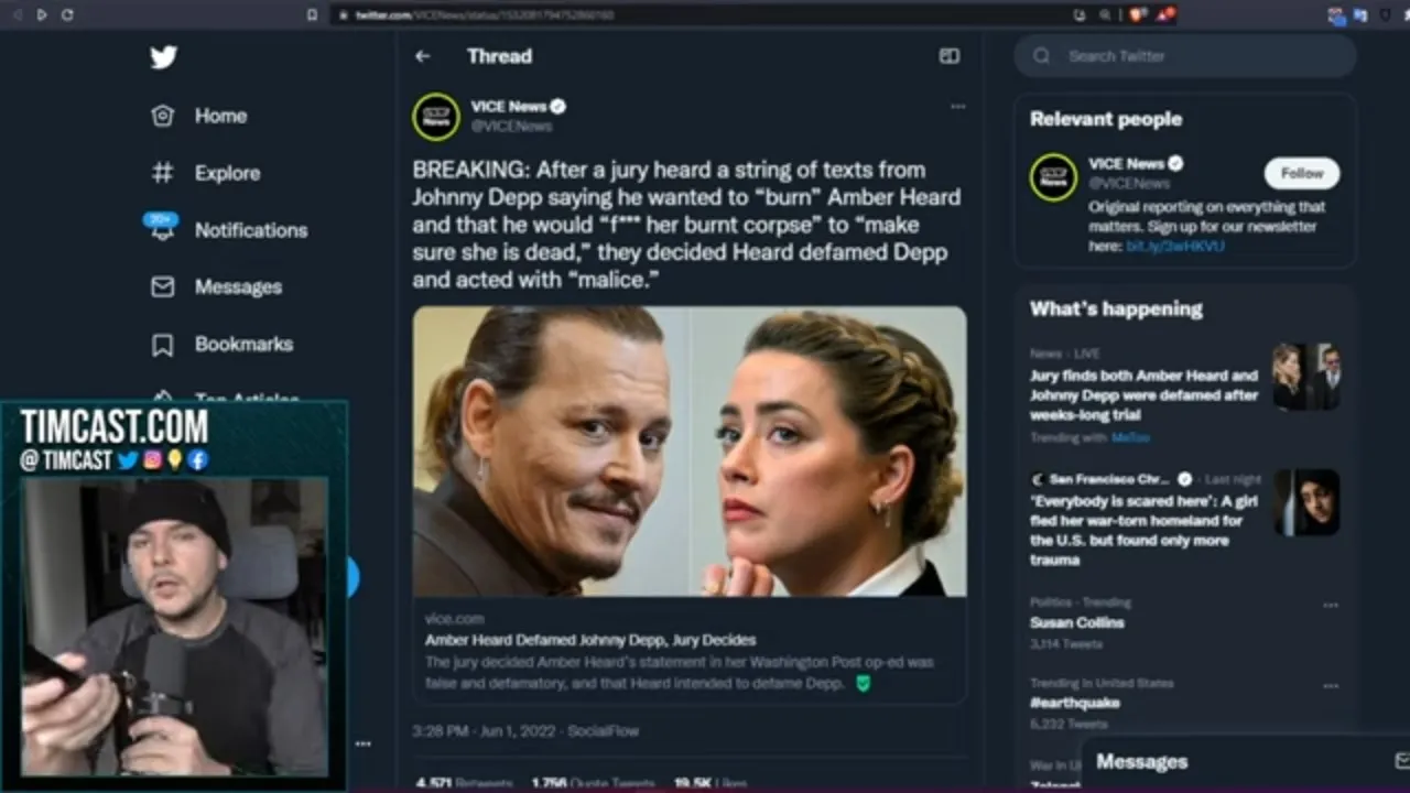 MeToo Is Officially DEAD, Woke Corporate Press PANICS Over Amber Heard Losing To Johnny Depp