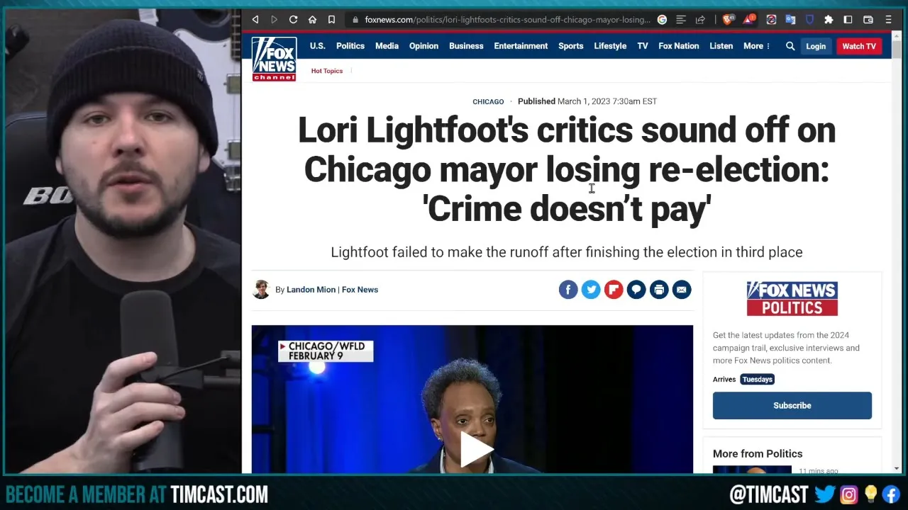 CRACKPOT Mayor Lightfoot LOSES, CRIME Drove White Voters En Masse, Race Played Major Role In Results
