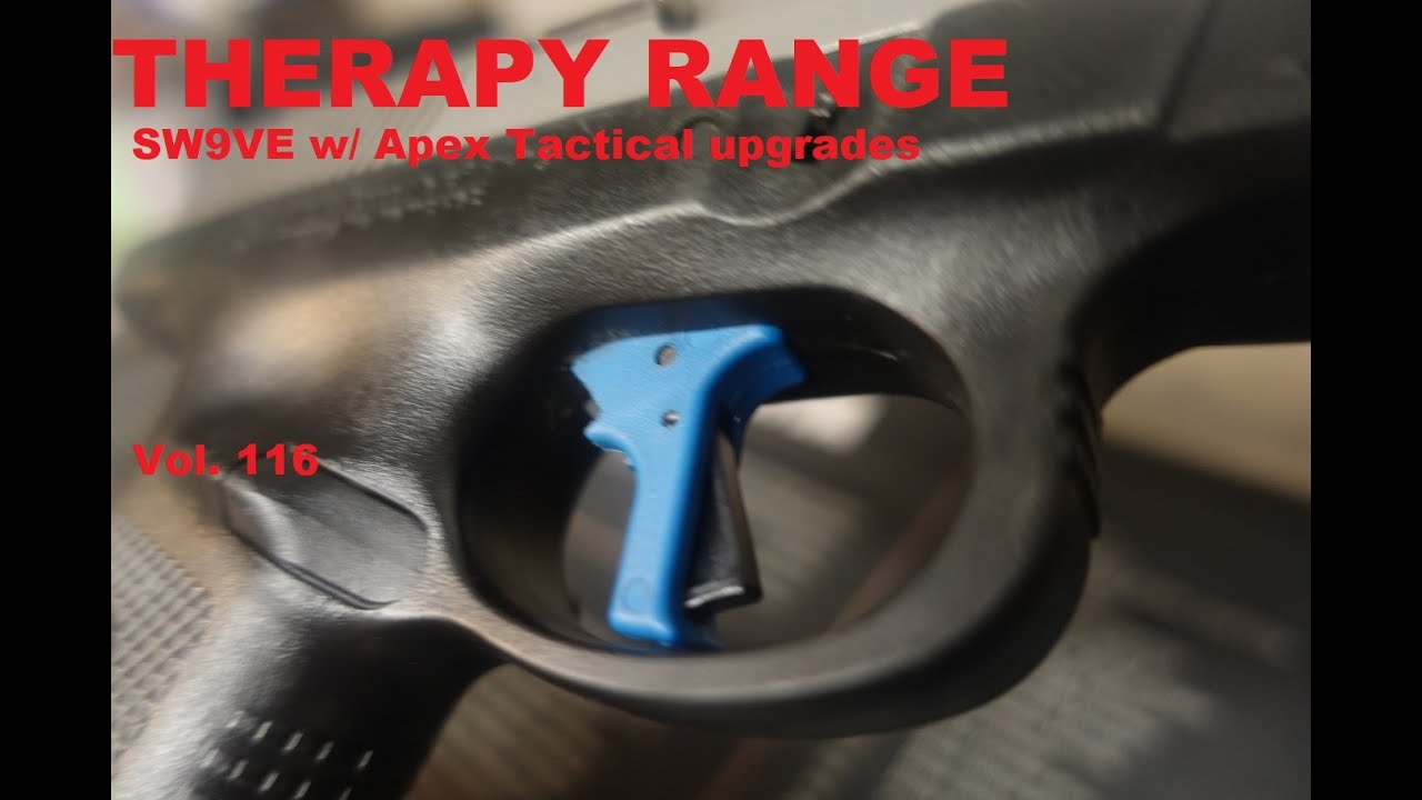 Smith & Wesson SW9VE with Apex Flat Face trigger enhancement kit #therapyrange Vol. 116